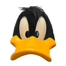 Vintage Daffy Duck Six Flags Looney Tunes Hat 1993 Hard Beak Snapback Mesh Rare picture