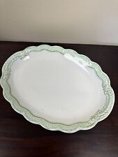 Vintage Johnson Bros. Green/Gold Ribbons Platter picture