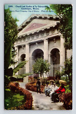 Church and Garden of University of Guadalajara Mexico Archer Postcard picture