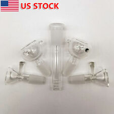 5Pcs/Set 14mm Male Glass Bong Head Piece + 10mm Downstem for Water Pipe Hookah picture