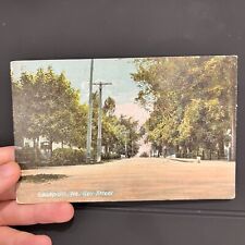 Eastport Maine Key Street Hand Colored 1920s Vintage Postcard picture