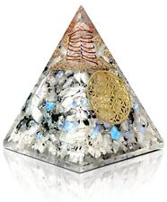 Orgone Pyramid of Success, Rainbow Moonstone Orgonite Pyramid is Healing Crys... picture