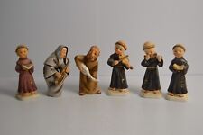 6 Vintage Musical Monks Nuns Napco Japan 1956 MCM Collectible Figurines Pottery picture