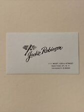 Jackie Robinson Professional Business Cards Los Angeles Brooklyn Dodgers RARE picture