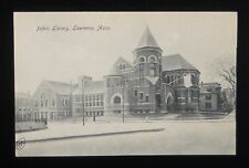 1900s Public Library The Metropolitan News Co. Lawrence MA Essex Co Postcard picture