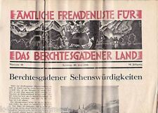 German Vacations Antique German Graphic Advertising Travel Newspaper 1936 picture