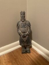 Xian Chinese Terra Cotta Army of Emperor Qin General Warrior Clay Statue 9” picture