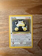 Spanish Snorlax Jungle 1st Edition Holo Pokemon Card 11/64 Rare Swirl picture