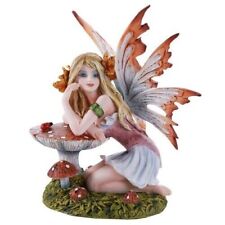PT Toadstool Fairy Hand Painted Resin Figure picture