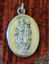 St. David, Bishop Vintage & New Sterling Medal Catholic Italy Patron of Wales picture