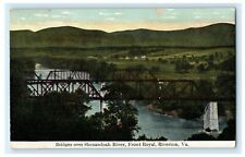 1910 Bridges Over Shenandoah River Front Royal Riverton Virginia VA Postcard picture