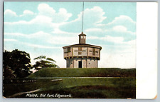 Maine ME - Old Fort, Edgecomb - Vintage Postcard - Unposted picture