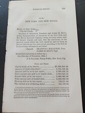 1867 train report NEW YORK AND NEW HAVEN RAILROAD  Morrisania Harlem Melrose  picture