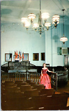 Vicksburg, MS - Original Hall of Justice Old Courthouse Postcard Chrome Unposted picture