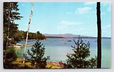 c1950s Boats at Anchor Don Sieburg Lake Winnipesaukee New Hampshire NH Postcard picture