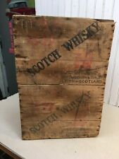 Vintage  Scotch Whisky Whiskey Wood Crate Box 19x12x13in picture