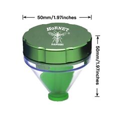 Flat Funnel Grinder Two-Layer 50mm Manual Metal Funnel Tobacco Grinder Green picture