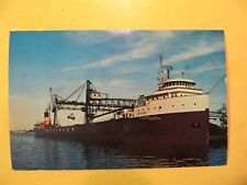 Lehigh freighter ship unloading coal Duluth Minnesota vintage postcard picture