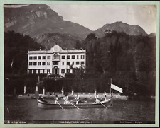 Italy, Lake Como, Villa Carlotta, ca.1880, vintage print vintage print vintage print, light picture