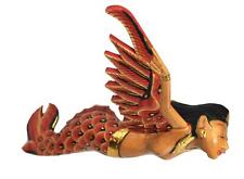Bali Winged Flying Mermaid Mobile Spiritchaser Carved wood Balinese art 15