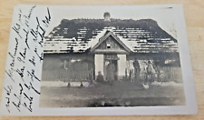 Postcard WW1 Austria Soldiers Winter Scene 1917 Feldpost Horse Depot picture