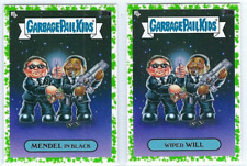2023 Garbage Pail Kids InterGOOlactic GREEN MENDEL IN BLACK WIPED WILL 39 A&B picture