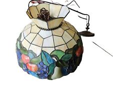 Vintage Stained glass/acrylic NO GLASS Hanging Pendant Lamp Tiffany Style Fruit  picture