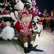 Mark Roberts Golf Santa Fairy Christmas Pixie Elf Shelf Sitter ￼Figure Doll 2002 picture