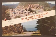 Greetings from Great Smoky Mountains National Park Old Cars Road Unposted 1955 picture