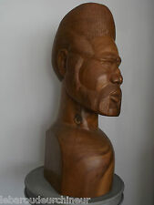 Antique Statue Of Islands Signed Old Isle Kanak New Shim Raymond Wahoo picture