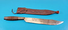 Vintage Southeast Asian Talibon Knife Dagger + Leather Sheath picture