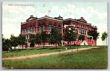 Bismark North Dakota~State Capitol~1908 Postcard picture