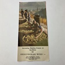 Vintag West Germany Steigenberger Wines Souvenir Pamphlet Brochure Shaw New York picture