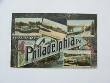 Philadelphia Pennsylvania PA 1908 Large Letter Greetings picture