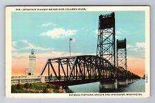 Vancouver WA-Washington, Interstate Highway Bridge, Antique, Vintage Postcard picture