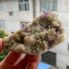 135g Rare Transparent purple Cube Fluorite Mineral Crystal Specimen/China picture