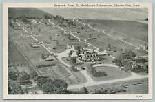 Charles City Iowa~Dr Salisbury Labs Research Farm Birdseye~1930s B&W PC picture