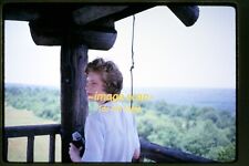 Woman on Tower at South Kingstown Rhode Island in 1963, Kodachrome Slide o30a picture