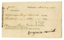 Newburyport Pay Order - Connecticut Revolutionary War Bonds, Pay Orders, etc. picture