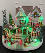 🧷 Christmas Decor Disney Animated Holiday House W Lights and Music 🆕 NO BOX👈 picture