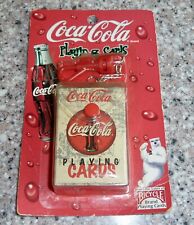 Vintage Coco-Cola Mini Playing Cards on Keychain, 1999, New in Sealed Package picture