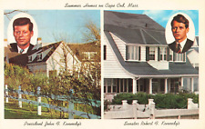 Cape Cod MA Massachusetts, Summer Homes, John Robert F Kennedy, Vintage Postcard picture