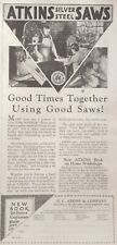 1930 AD(K2)~E.C. ATKINS CO. INDIANAPOLIS, IND. ATKINS SILVER STEEL SAWS picture