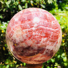 3.93LB Natural red grain quartz crystal energy healing ball HH705 picture