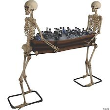 Poseable Skeletons Carrying Coffin Halloween Decoration picture