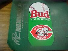 Cincinnati Reds Bud King Of Beers TAP HANDLE Metal Insert Both Sides 6x2.75 in picture