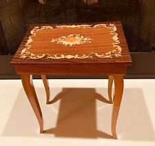 HOT ✨Vintage ‘RARE’ Italian Satinwood Inlaid Marquetry Music Box Side Table✨ picture