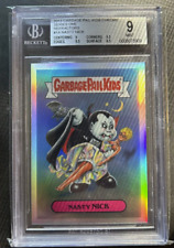 2013 GARBAGE PAIL KIDS NASTY NICK CHROME REFRACTOR #1A BGS 9 MINT PSA VGA NES picture