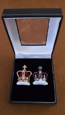 Vintage Miniature Royal Crown Jewels Of England Set Souvenir Display Box. picture
