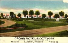 Advertising Crown Motel & Cottages CAMERON Missouri Postcard picture